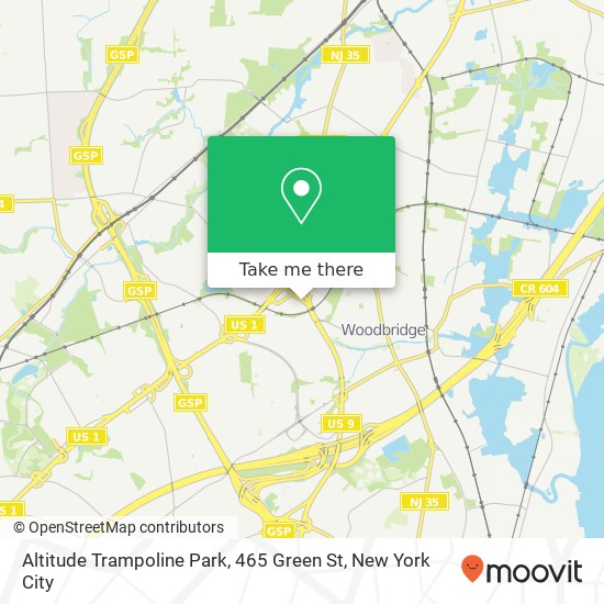 Altitude Trampoline Park, 465 Green St map
