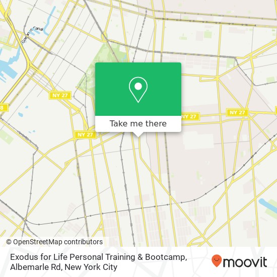 Exodus for Life Personal Training & Bootcamp, Albemarle Rd map