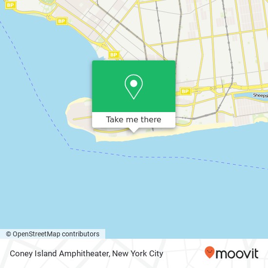 Mapa de Coney Island Amphitheater