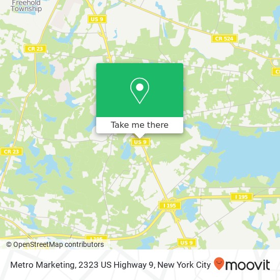 Metro Marketing, 2323 US Highway 9 map