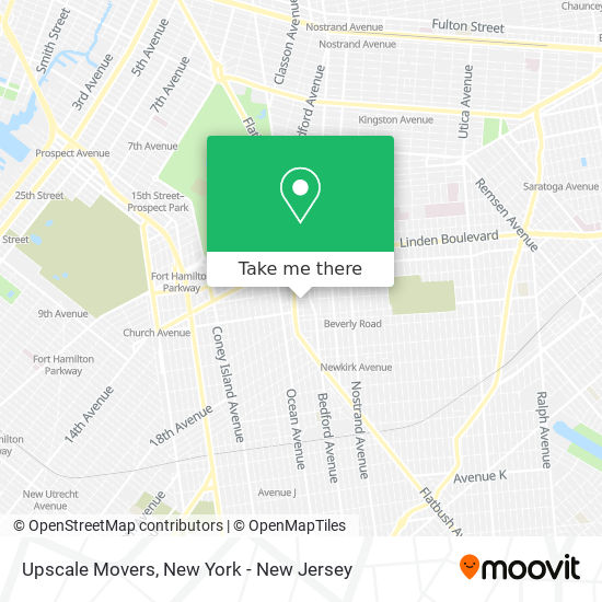 Mapa de Upscale Movers