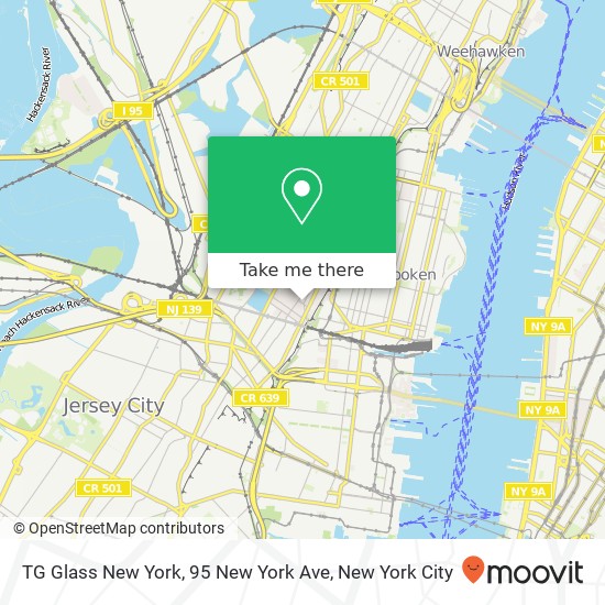 TG Glass New York, 95 New York Ave map