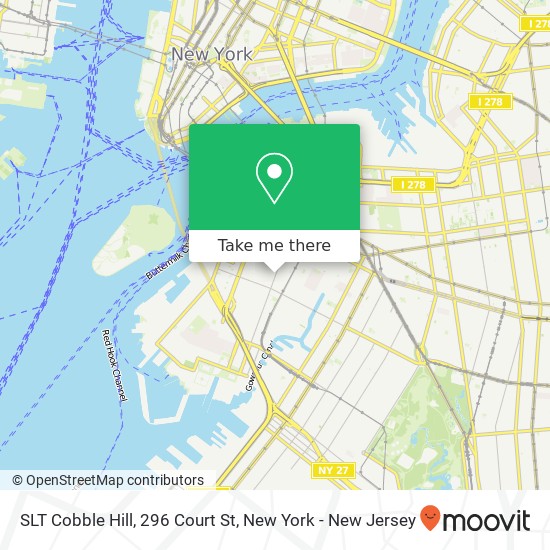 SLT Cobble Hill, 296 Court St map