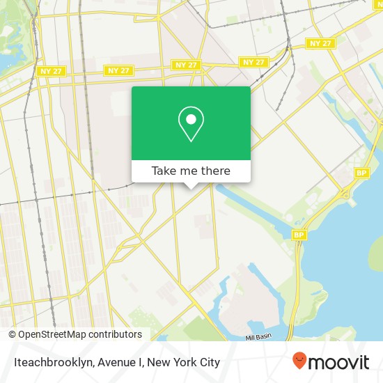 Iteachbrooklyn, Avenue I map