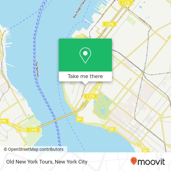 Old New York Tours map