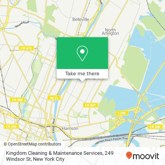 Mapa de Kingdom Cleaning & Maintenance Services, 249 Windsor St