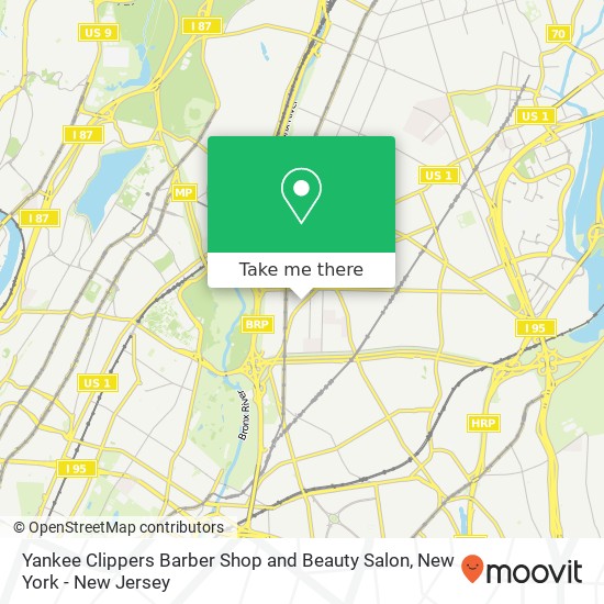 Mapa de Yankee Clippers Barber Shop and Beauty Salon