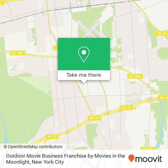 Mapa de Outdoor Movie Business Franchise by Movies in the Moonlight