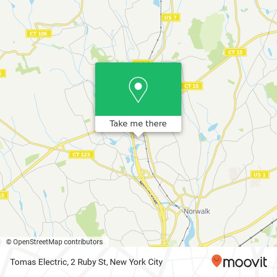 Mapa de Tomas Electric, 2 Ruby St