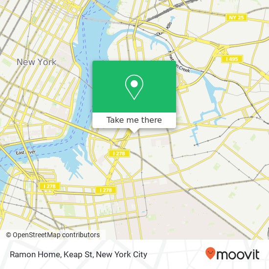 Ramon Home, Keap St map