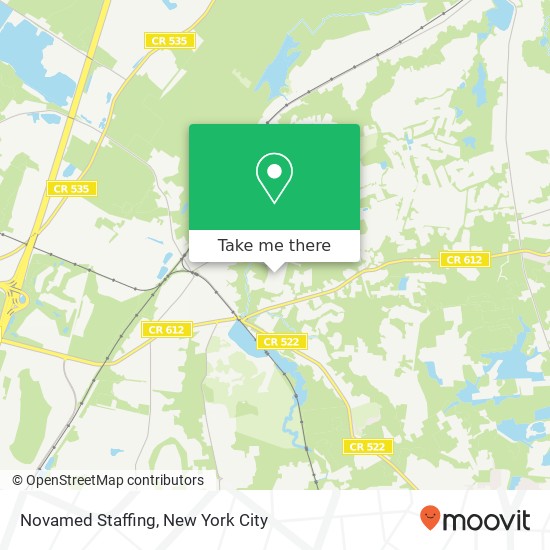 Mapa de Novamed Staffing, 6 Briggs Ave