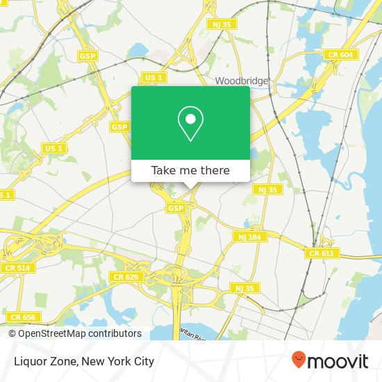 Liquor Zone map