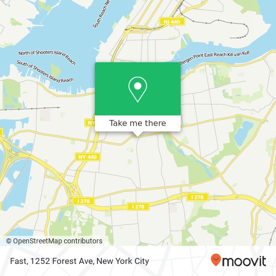 Mapa de Fast, 1252 Forest Ave