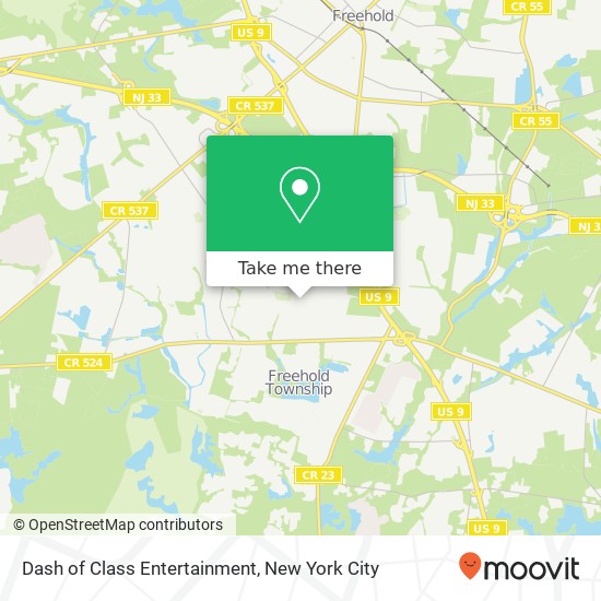 Mapa de Dash of Class Entertainment