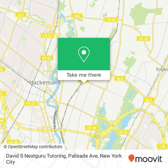 Mapa de David S Nextguru Tutoring, Palisade Ave