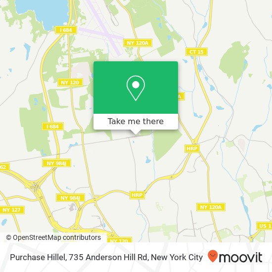 Mapa de Purchase Hillel, 735 Anderson Hill Rd