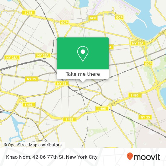 Mapa de Khao Nom, 42-06 77th St
