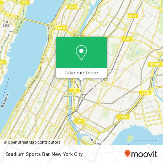 Stadium Sports Bar map