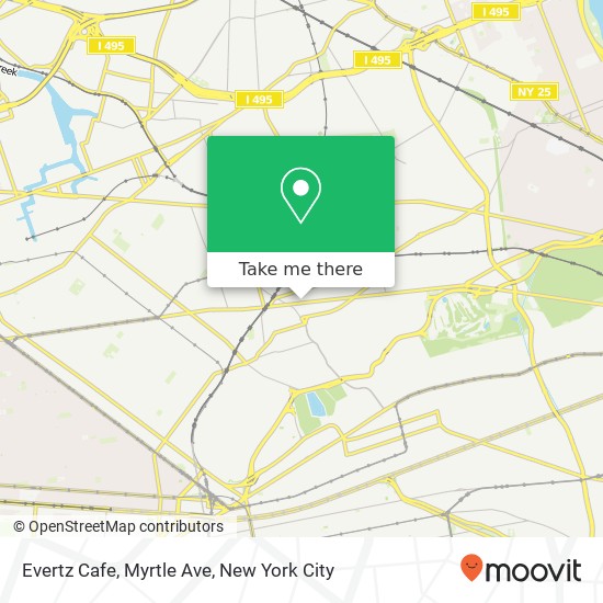 Mapa de Evertz Cafe, Myrtle Ave