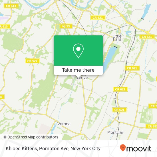 Khloes Kittens, Pompton Ave map