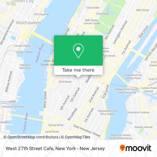 Mapa de West 27th Street Cafe