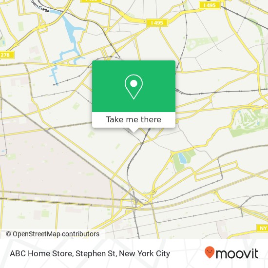 ABC Home Store, Stephen St map