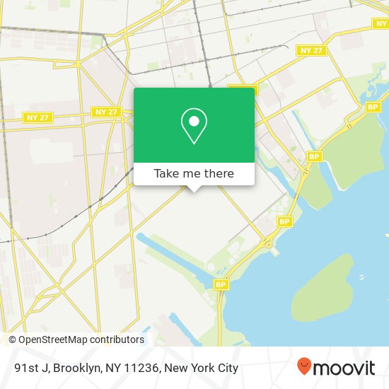 Mapa de 91st J, Brooklyn, NY 11236