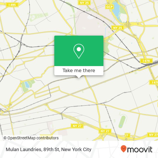 Mulan Laundries, 89th St map