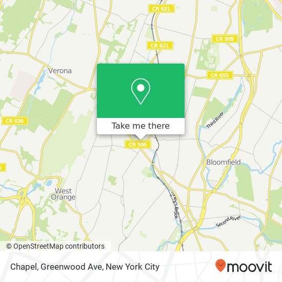 Mapa de Chapel, Greenwood Ave