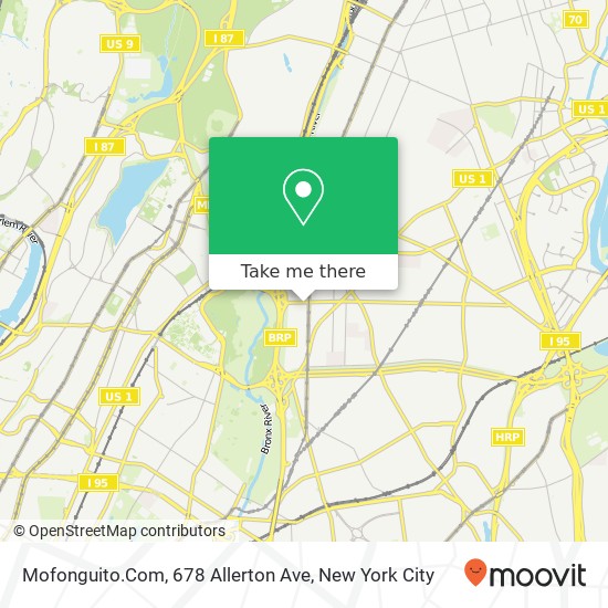 Mapa de Mofonguito.Com, 678 Allerton Ave