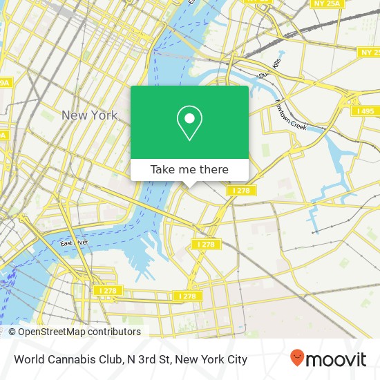 World Cannabis Club, N 3rd St map