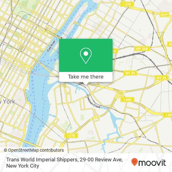 Mapa de Trans World Imperial Shippers, 29-00 Review Ave