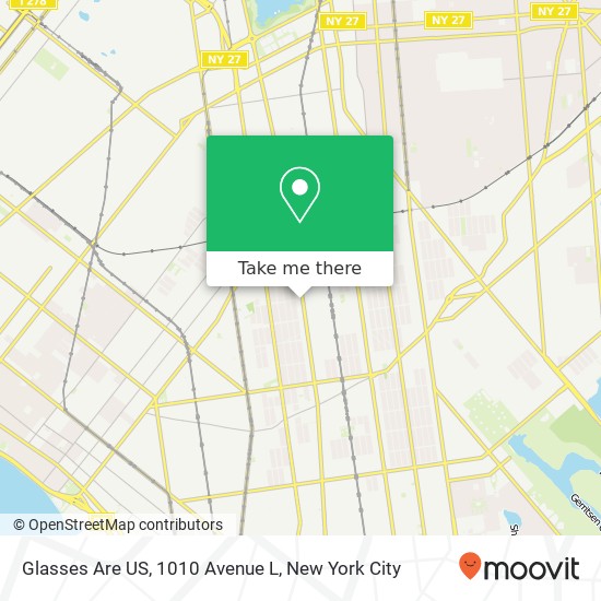 Mapa de Glasses Are US, 1010 Avenue L