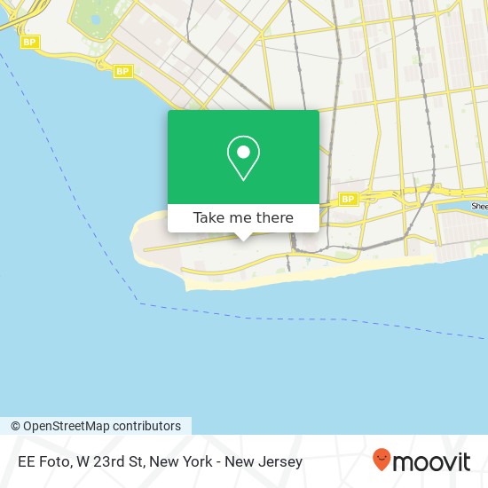 Mapa de EE Foto, W 23rd St