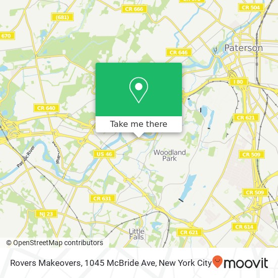 Mapa de Rovers Makeovers, 1045 McBride Ave