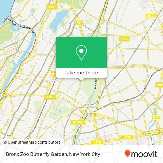 Bronx Zoo Butterfly Garden map