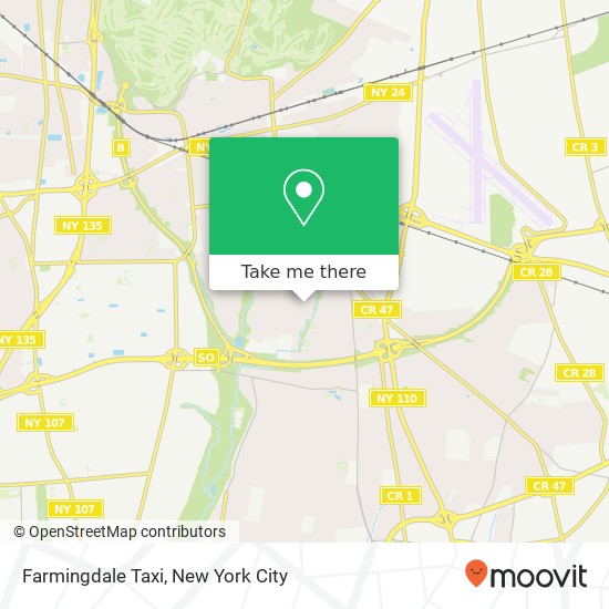 Mapa de Farmingdale Taxi