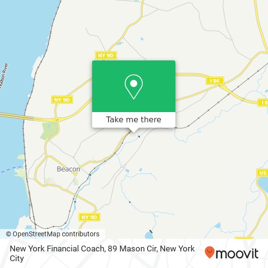 Mapa de New York Financial Coach, 89 Mason Cir