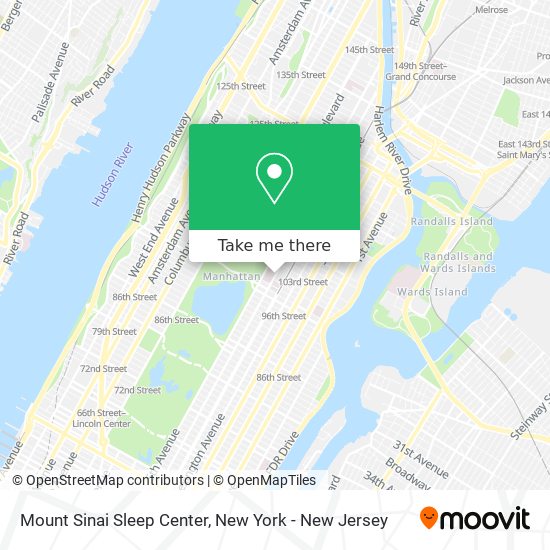 Mount Sinai Sleep Center map