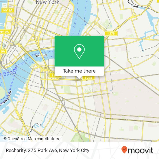 Mapa de Recharity, 275 Park Ave