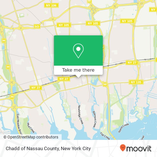 Chadd of Nassau County map