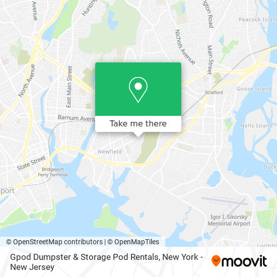 Gpod Dumpster & Storage Pod Rentals map