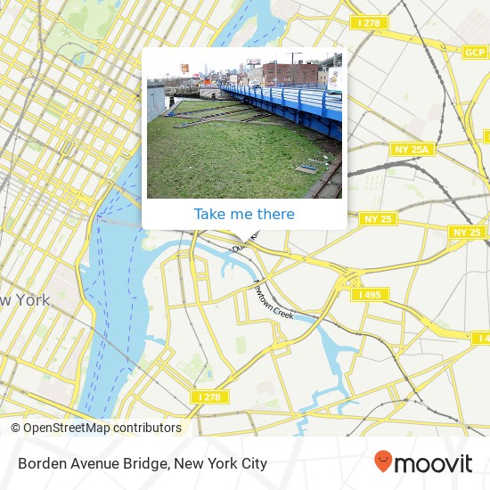 Borden Avenue Bridge map