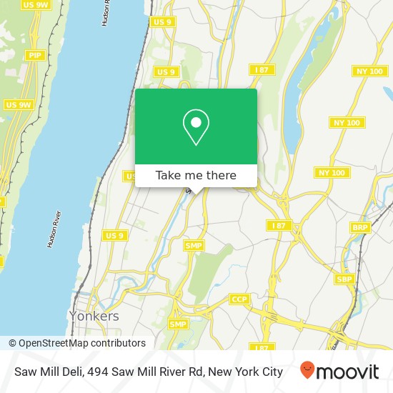 Saw Mill Deli, 494 Saw Mill River Rd map