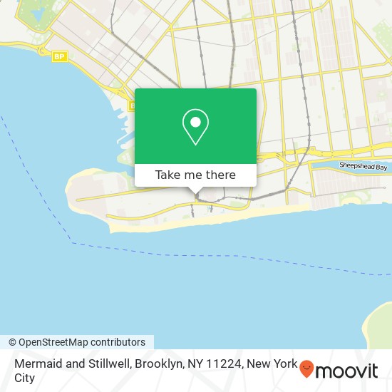 Mermaid and Stillwell, Brooklyn, NY 11224 map