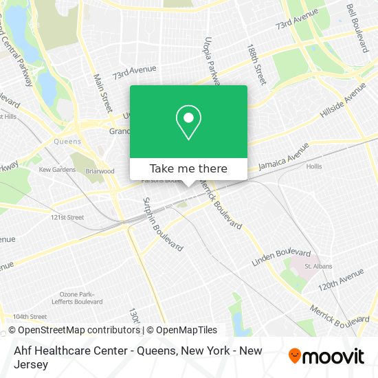 Ahf Healthcare Center - Queens map