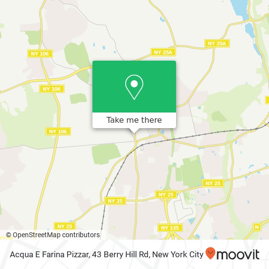 Acqua E Farina Pizzar, 43 Berry Hill Rd map