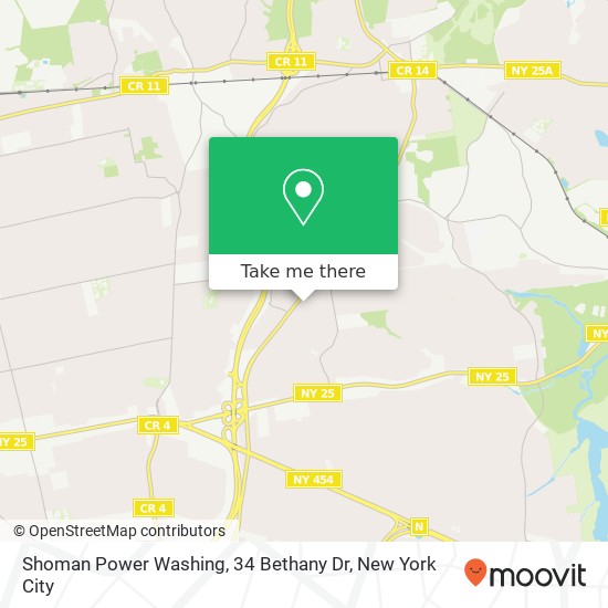 Mapa de Shoman Power Washing, 34 Bethany Dr