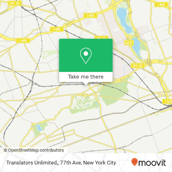 Translators Unlimited,, 77th Ave map