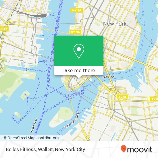 Belles Fitness, Wall St map